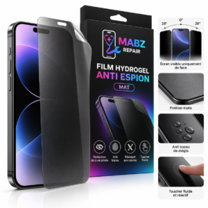 Film hydrogel anti-espion mat _ protection élégante Film de protection anti-espion pour smartphone MABZ Repair
