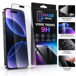 Verre trempé 9H haute résistance Verre trempé 9H pour smartphone MABZ Repair